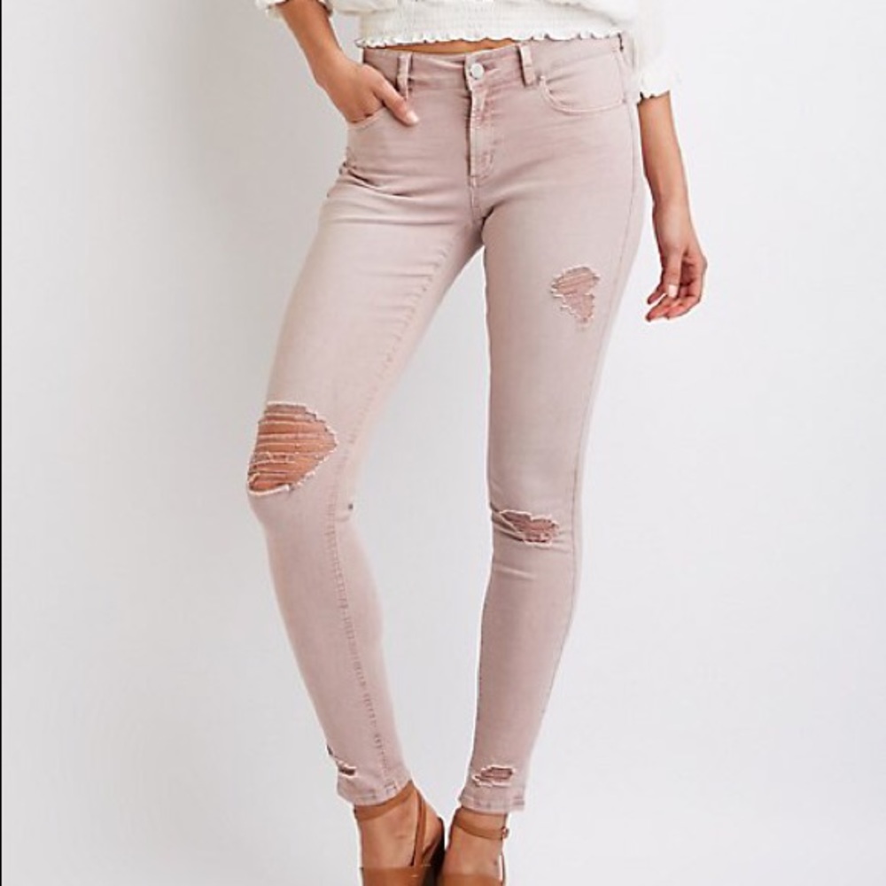 Pink Ripped Jean
